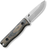 Reiff Knives F3 EDC Black & Green Micarta CPM-3V Fixed Blade Knife w/ Kydex Sheath F32BCK