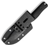 Reiff Knives F3 EDC Black Micarta MagnaCut Fixed Blade Knife w/ Kydex Sheath F3MCBCK