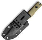 Reiff Knives F3 EDC OD Green G10 CPM-MagnaCut Fixed Blade Knife w/ Kydex Sheath F3MCODGK