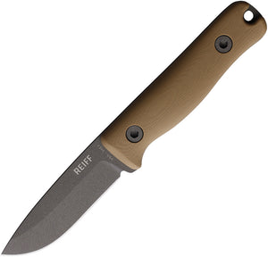 Reiff Knives F3 Extreme Conditions Coyote Tan G10 CPM-3V Fixed Blade Knife F3X13CTBK