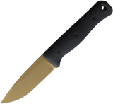 Reiff Knives F4 Bushcraft Gen 2 Black Micarta Dark Earth CPM-3V Fixed Blade Knife F401DBCMBLKA