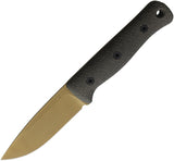 Reiff Knives F4 Bushcraft Gen 2 Green Micarta Dark Earth CPM-3V Fixed Blade Knife F401DGCMBLKA