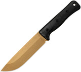 Reiff Knives F6 Leuku Gen 2 Black G10 Dark Earth CPM-3V Fixed Blade Knife F601DBLGBLKA