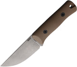 Reiff Knives Rut Earth Brown G10 CPM-MagnaCut Fixed Blade Knife RU319EBGBLKA