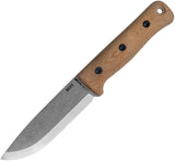 Reiff Knives S5 Natural Micarta CPM-3V Carbon Steel Fixed Blade Knife S5021NCMK