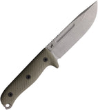 Reiff Knives Vicon OD Green G10 MagnaCut Fixed Blade Knife VN119ODGBLKA