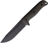 Reiff Knives Vicon Green Micarta DLC MagnaCut Fixed Blade Knife VN11BGCMBLKA
