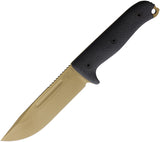 Reiff Knives Vicon Black Micarta Dark Earth MagnaCut Fixed Blade Knife VN11DBCMBLKA