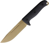 Reiff Knives Vicon Black G10 Dark Earth MagnaCut Fixed Blade Knife VN11DBLGBLKA