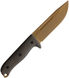 Reiff Knives Vicon Green Micarta Dark Earth MagnaCut Fixed Blade Knife VN11DGCMBLKA