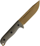Reiff Knives Vicon OD Green G10 Dark Earth MagnaCut Fixed Blade Knife VN11DODGBLKA