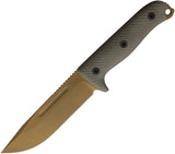 Reiff Knives Vicon OD Green G10 Dark Earth MagnaCut Fixed Blade Knife VN11DODGBLKA