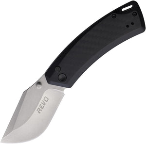Revo Canyon Button Lock Plum Purple FRN Folding 4Cr13MoV Pocket Knife CNYPLM