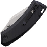 Revo Canyon Button Lock Black FRN Folding 4Cr13MoV Pocket Knife CNYNBLK