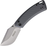 Revo Canyon Button Lock Gray FRN Folding 4Cr13MoV Pocket Knife CNYNGRY