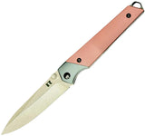 Revo Javelin Reverse Linerlock Plum FRN & Aluminum Folding Nitro-V Pocket Knife VJVLNPLM
