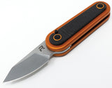 Revo Spirit Button Lock Orange Carbon Fiber Folding 14C28N Pocket Knife VSPRTOR