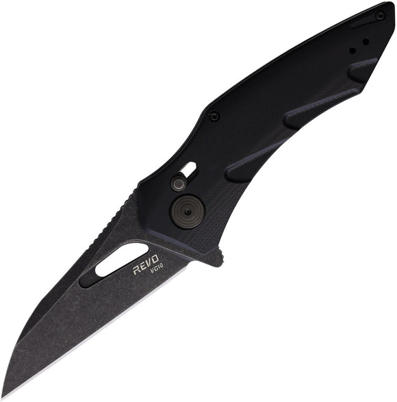 Revo Knives Storm Crossbar Lock Black G10 Folding VG10 Wharncliffe Knife STMWCBK