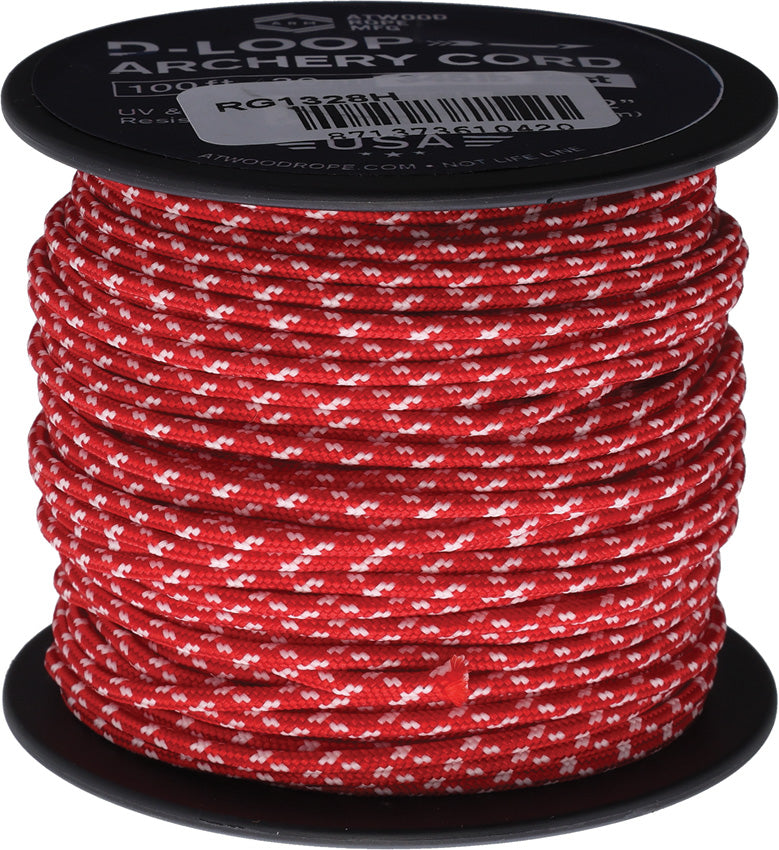 Atwood Rope MFG D-Loop Red Glow 100ft Cord Spool 1328H – Atlantic Knife ...
