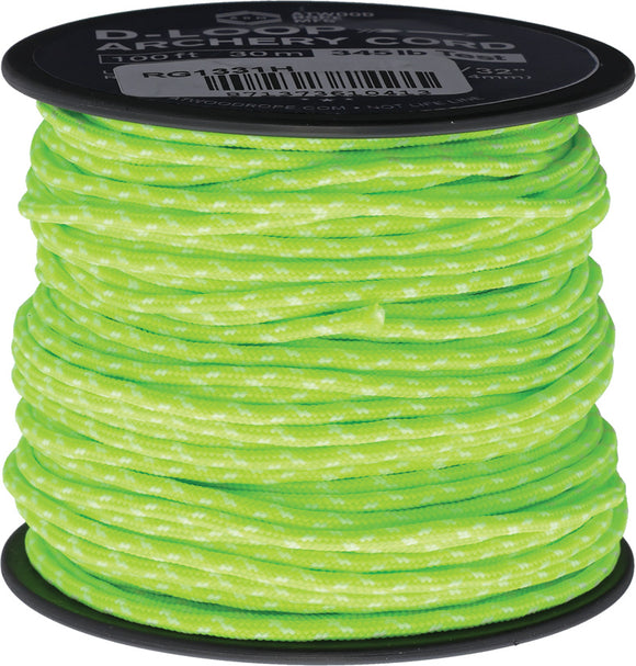 Atwood Rope MFG D-Loop Neon Green Glow 100ft Cord Spool 1331H