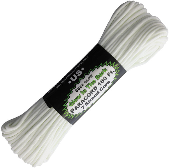 Atwood Rope MFG 550 Glow 100ft Paracord 1336H