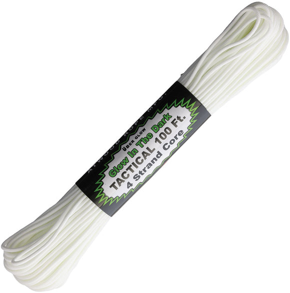 Atwood Rope MFG Tactical White Glow 100ft Cord Spool 1339H