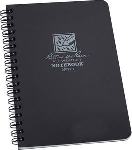 Rite in the Rain Side Spiral Notebook Black