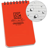 Rite in the Rain Top Spiral Notebook Orange 3x5 OR35