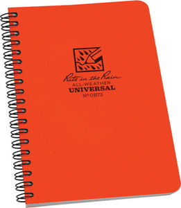 Rite in the Rain Side Spiral Notebook Orange