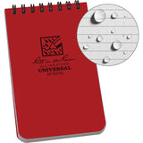 Rite in the Rain Top Spiral Red Notebook 3x5 RD35