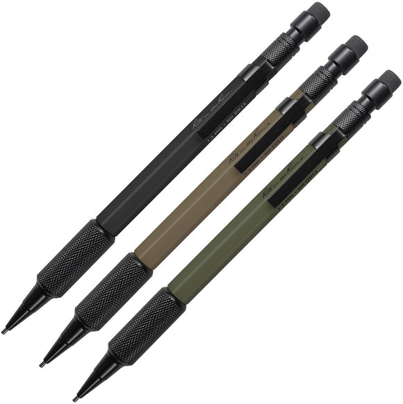 Rite in the Rain Mechanical 3-Pack Black/Tan/Green Writing Pencil Set TAC13