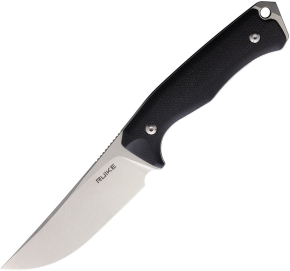 RUIKE F186 Black Micarta D2 Steel Drop Pt Fixed Blade Knife w/ Sheath EF186MN
