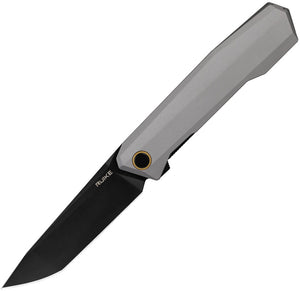 Ruike P166 Linerlock Gray Aluminum Folding 14C28N Sandvik Pocket Knife 166AK