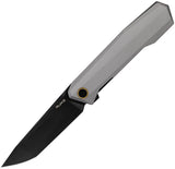 Ruike P166 Linerlock Gray Aluminum Folding 14C28N Sandvik Pocket Knife 166AK