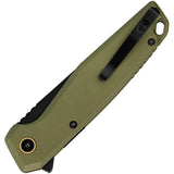 RUIKE P873 Button Lock OD Green G10 Folding 14C28N Sandvik Pocket Knife P873G