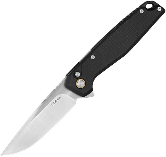 RUIKE P873 Lockback Black G10 Folding 14C28N Sandvik Stainless Pocket Knife P873MB