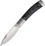 Rike Knife Slip Joint Blue Carbon Fiber Folding Bohler M390 Pocket Knife 01BLUCF