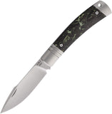 Rike Knife Slip Joint Green Carbon Fiber Folding Bohler M390 Pocket Knife 01GRNCF