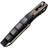 Rike Knife Thor 7 B Linerlock Black G10 & Gray Titanium Folding 154CM Knife THOR7TIG10B