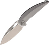 Rike Knife Tissot 2 Linerlock Gray Titanium Folding Bohler M390 Pocket Knife TISSOT02P