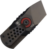 Rike Knife Venom Dark Gray Titanium Folding M390 Multi Tool Pocket Knife KVENOM