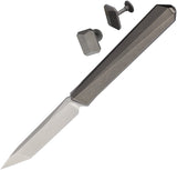 REMETTE Eligo Double Detent Slip Joint Gray Titanium Folding Bohler M390 Pocket Knife TEGB5