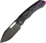 REMETTE RT-Orca Button Framelock Black Titanium & Jazzy Carbon Fiber Folding M390 Knife ORCAJYD
