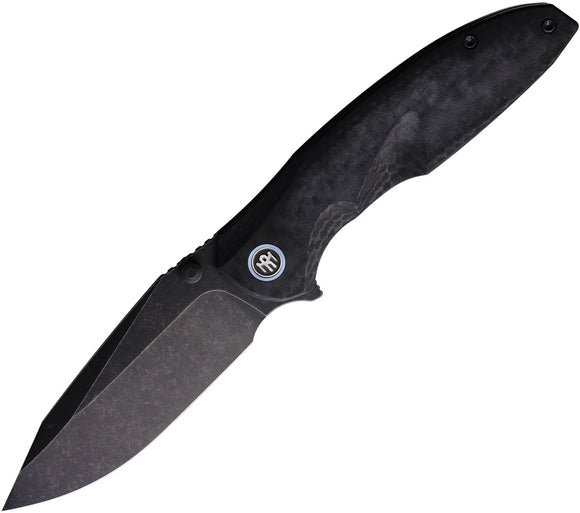 REMETTE Cool Whale Linerlock Black Raindrop G10 Folding 14C28N Pocket Knife RTCLG2