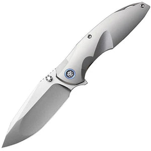 REMETTE Cool Whale Framelock Gray Titanium Folding Bohler M390 Knife RTCLT1