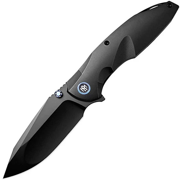 REMETTE Cool Whale Framelock Black Titanium Folding Bohler M390 Knife RTCLT4