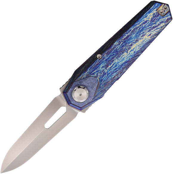 REMETTE RT-Infinite Power Button Lock Lightning Strike Titanium Folding M390 Knife TIPM