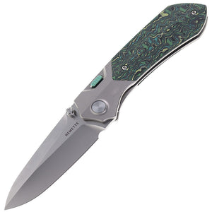 REMETTE RTPT Framelock & Button Lock Titanium & Toxic Storm Carbon Fiber Folding M390 Pocket Knife RTPTC