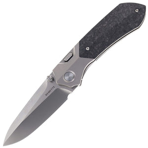 REMETTE RTPT Framelock & Button Lock Titanium & Carbon Fiber Folding M390 Pocket Knife RTPTE