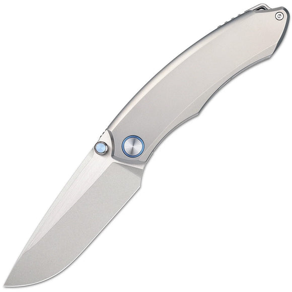 REMETTE Wild Species Framelock Gray Titanium Folding Bohler M390 Knife WD108G